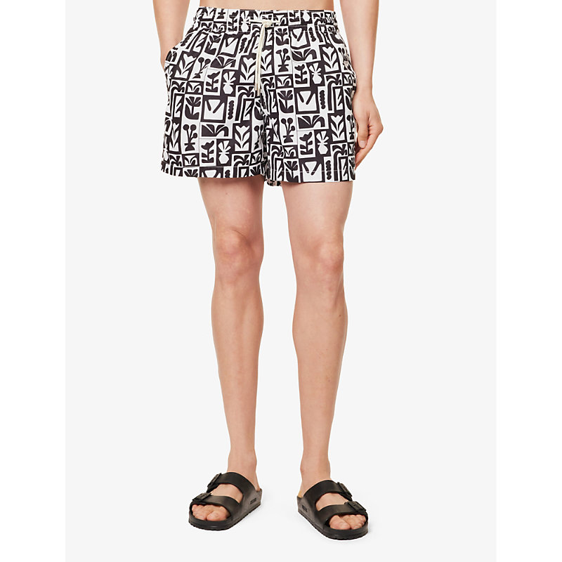 Arrels Barcelona 남성 Mens Black Blooming Timo Printed Swim Shorts XL 75521326