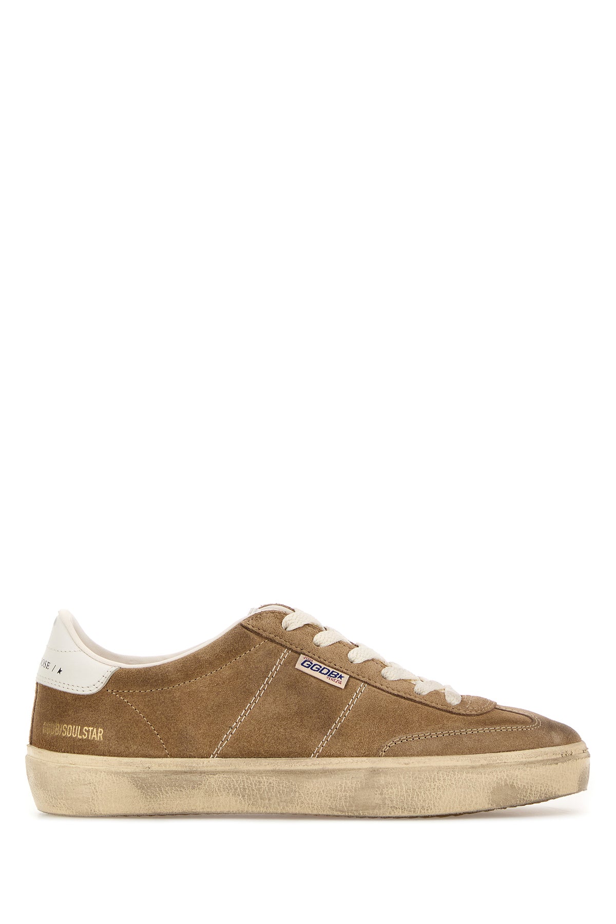GOLDEN GOOSE DELUXE BRAND Sneakers Soul Star in pelle scamosciata beige DONNA