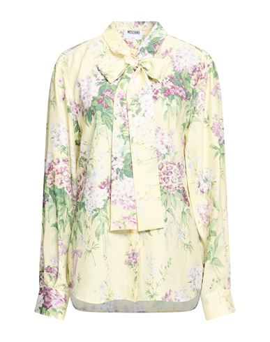 X Sanderson Woman Shirt Pastel yellow Size 4 Silk