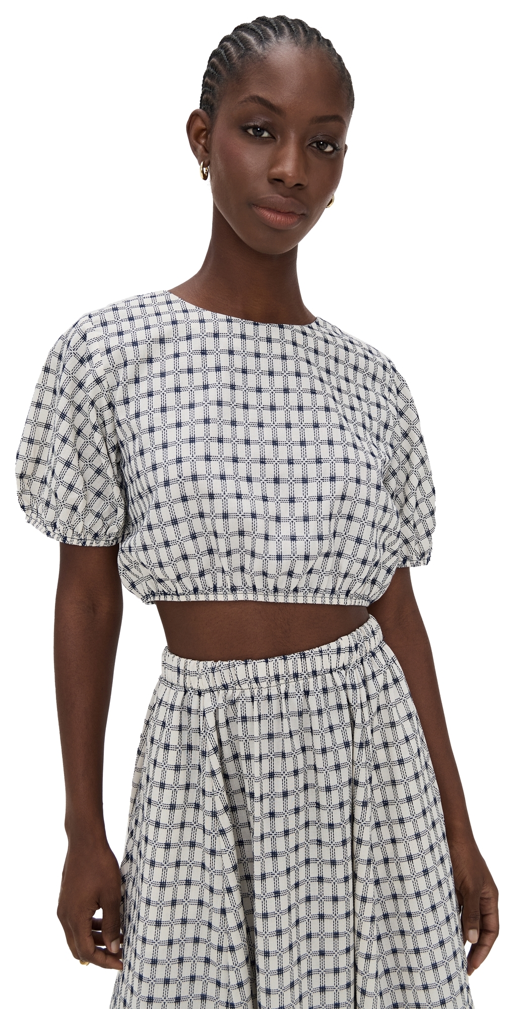 Lillian Blouse Ivory Dobby