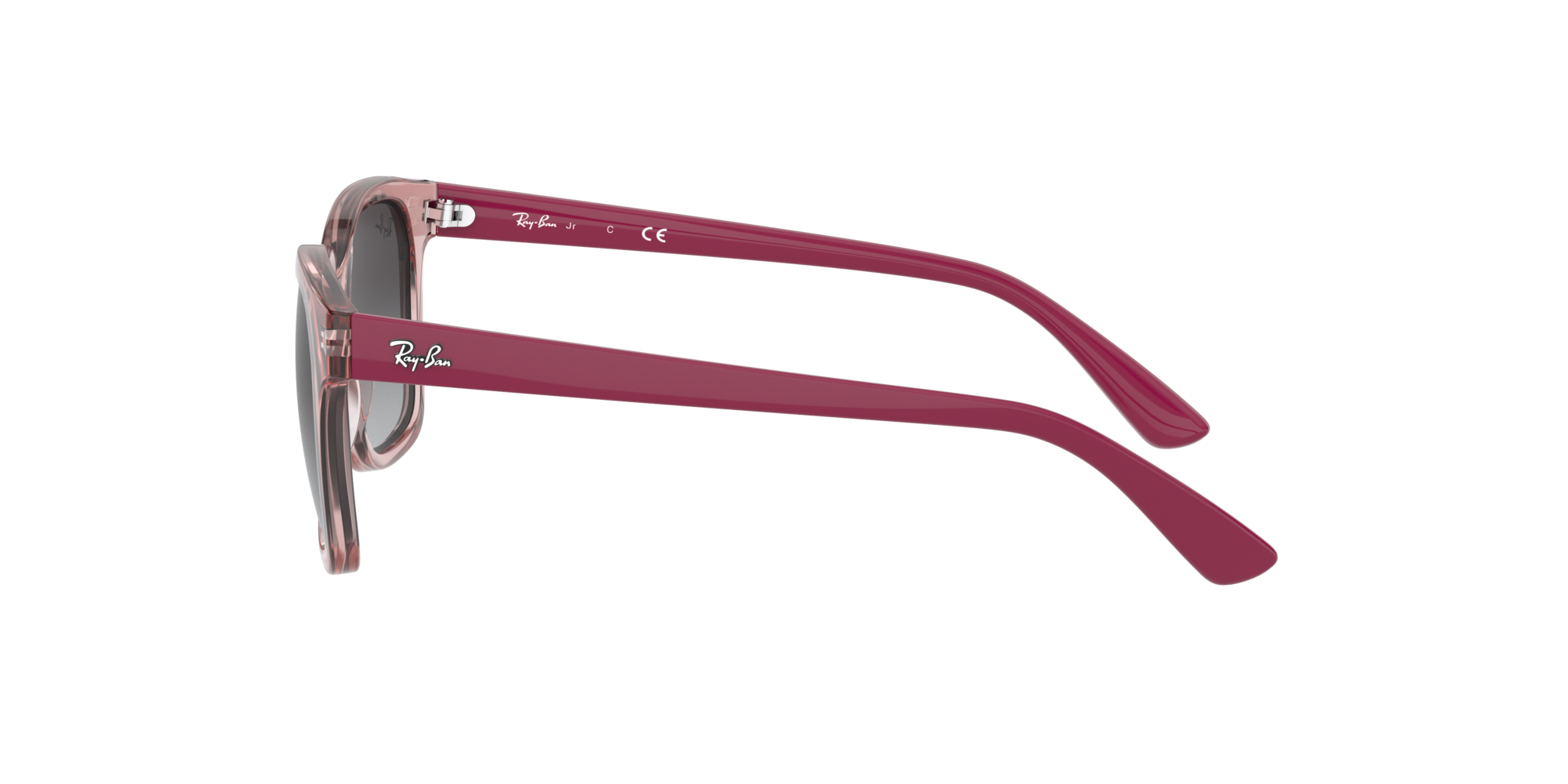 Ray - Ban Kid Ray - Ban RJ9071S 70678G Sunglasses Injected Pink Grey Squared Normal Shaded