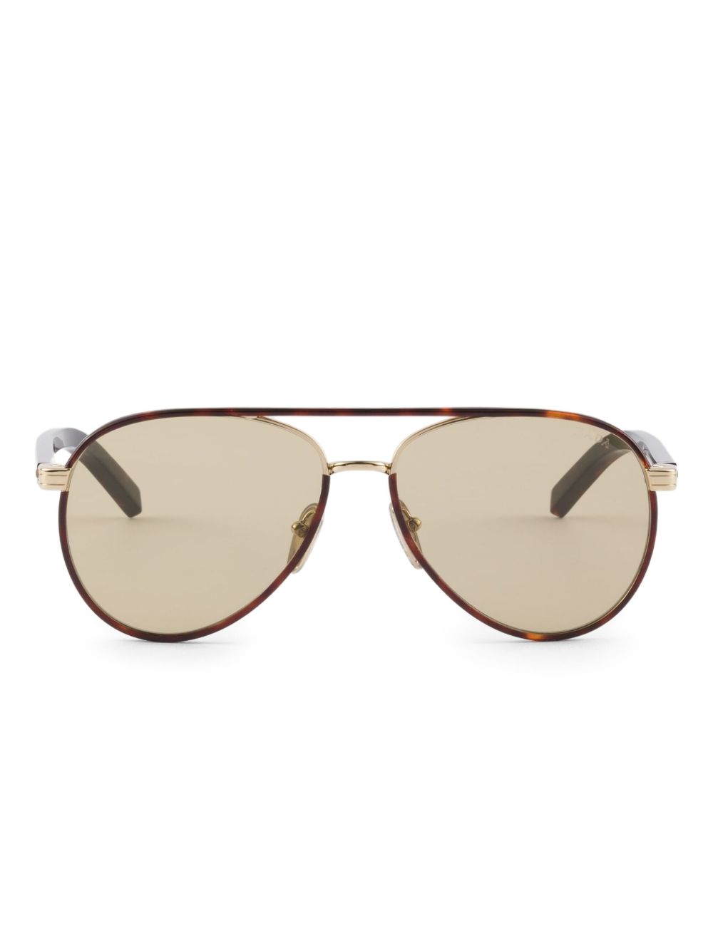 Prada Eyewear aviator-frame sunglasses - Brown