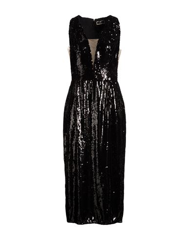 Woman Midi dress Black Size 10 Polyester, Polyamide
