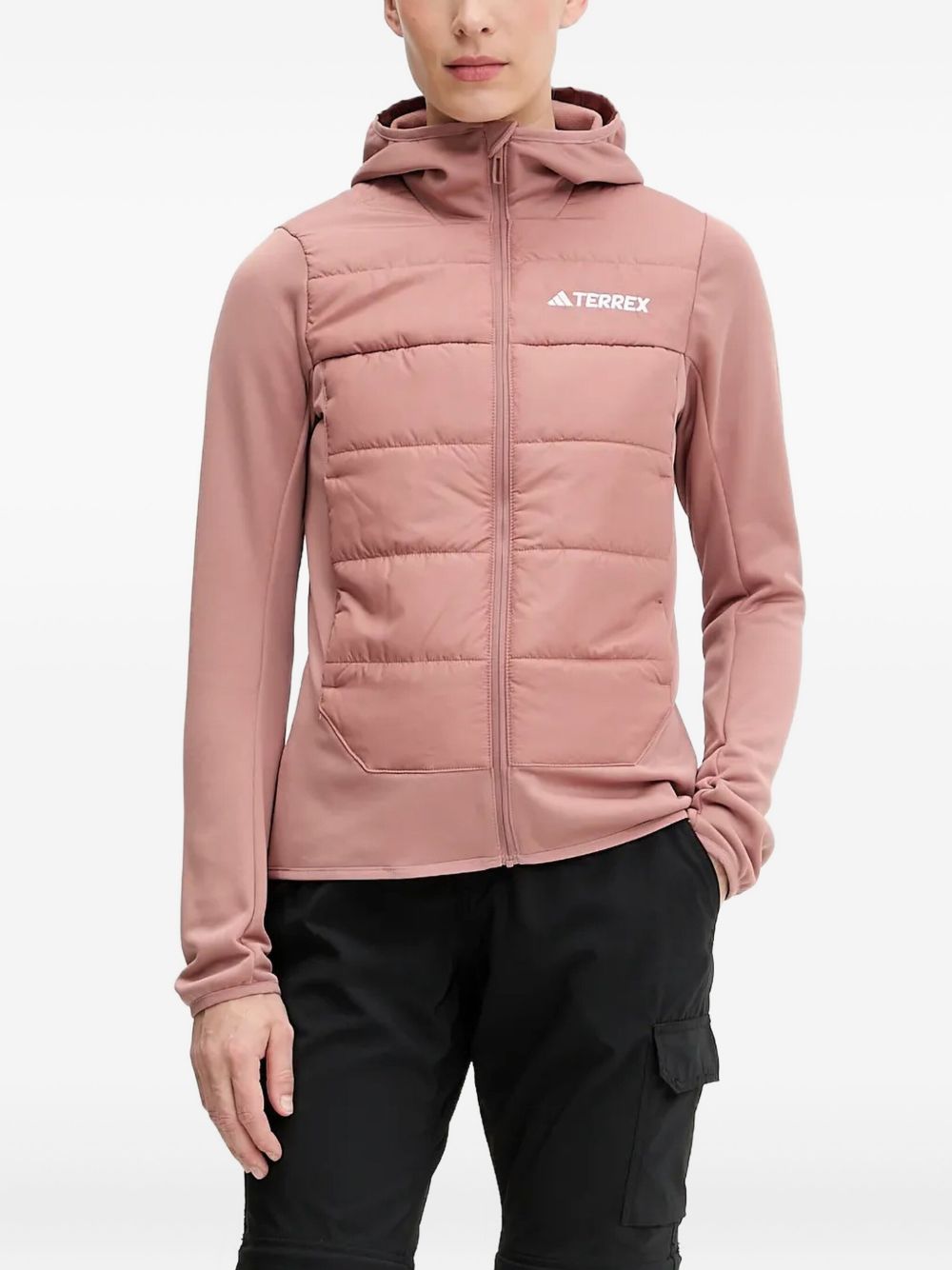 Quilted hooded jacket - Pink