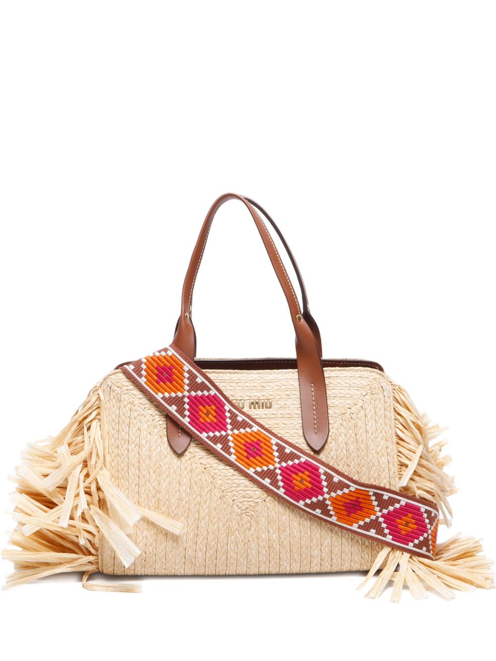2010-2020s fringe-detailing handbag - Neutrals