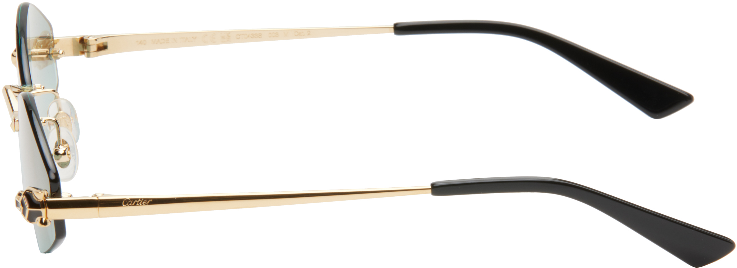 Gold 'Panthère de ' Sunglasses