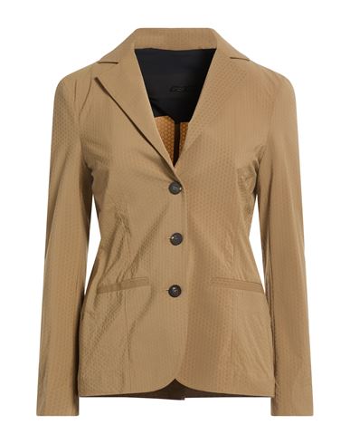 Woman Blazer Camel Size 12 Polyamide, Elastane