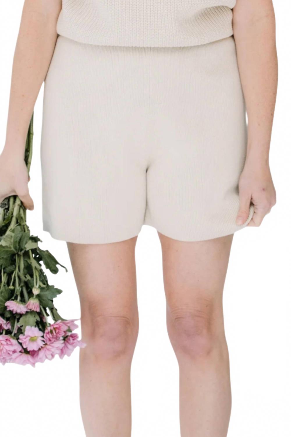 Lounge Shorts In Oat Milk