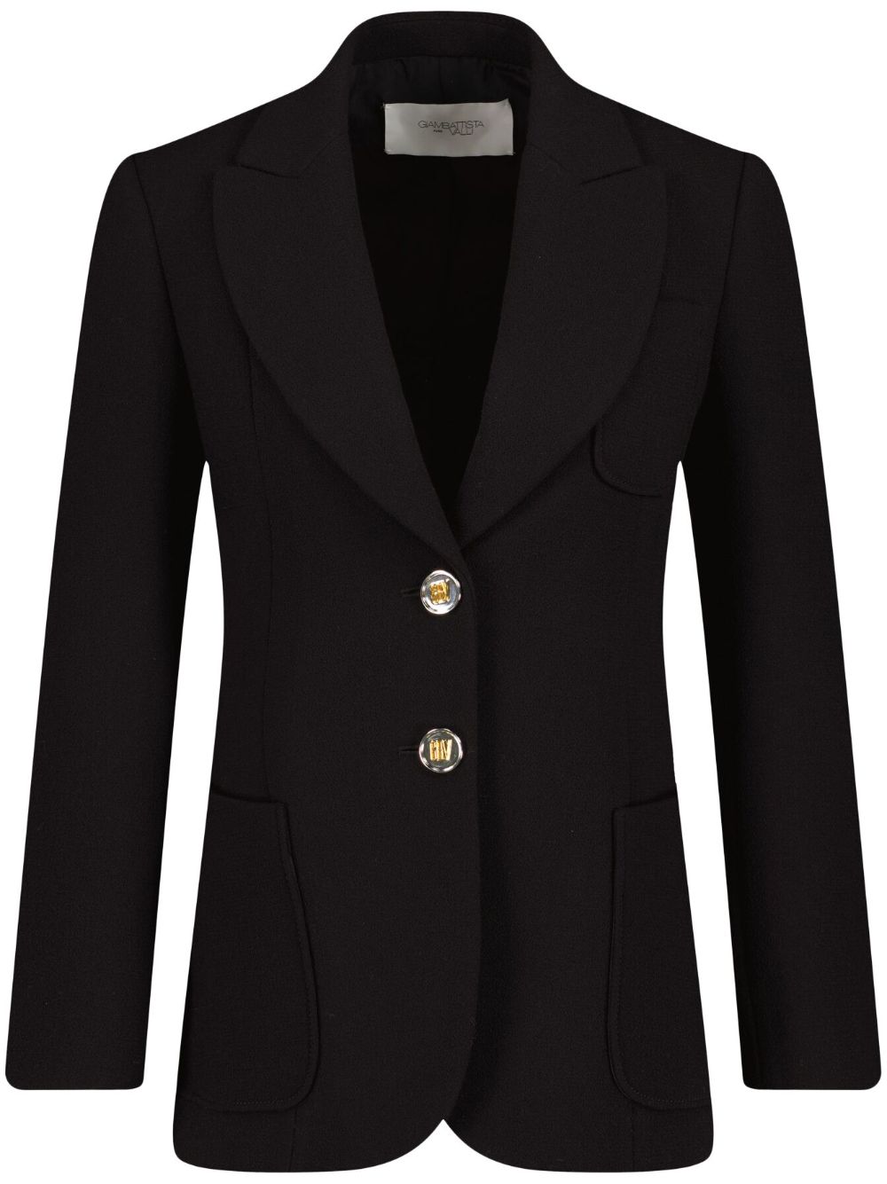 Peak-lapels wool blazer - White