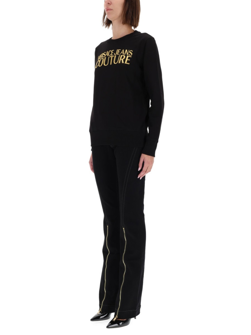Versace Jeans Couture - long sleeve ribbed knit crew neck