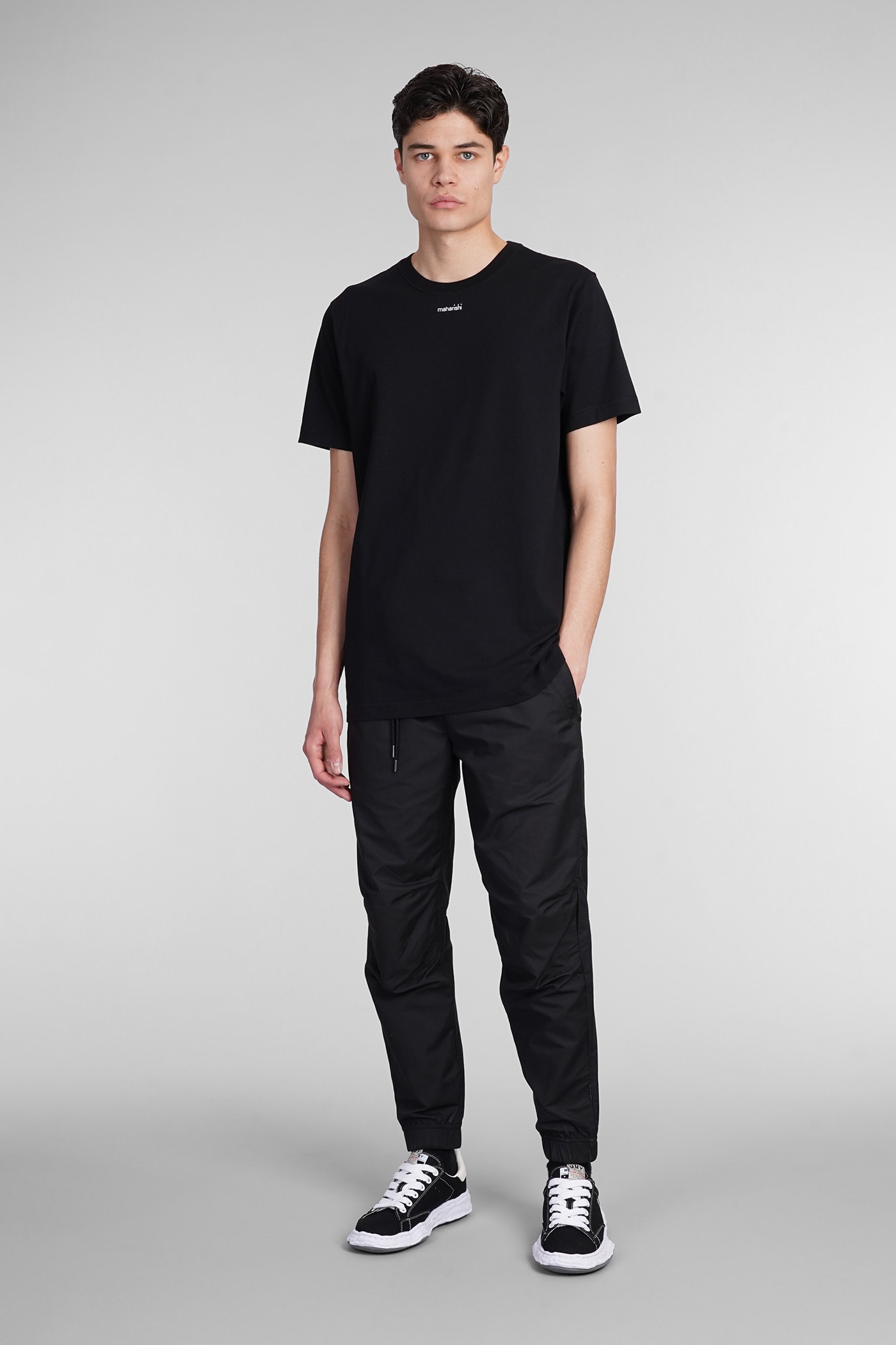 T-shirt In Black Cotton