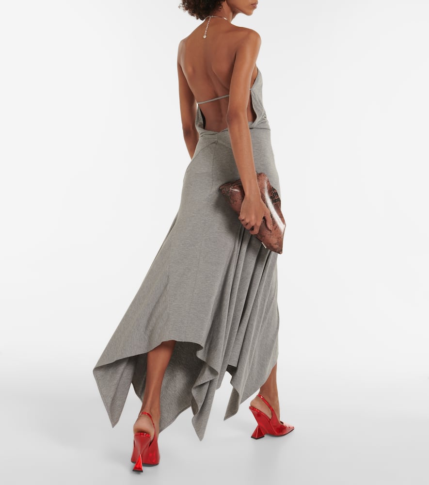 Halterneck maxi dress