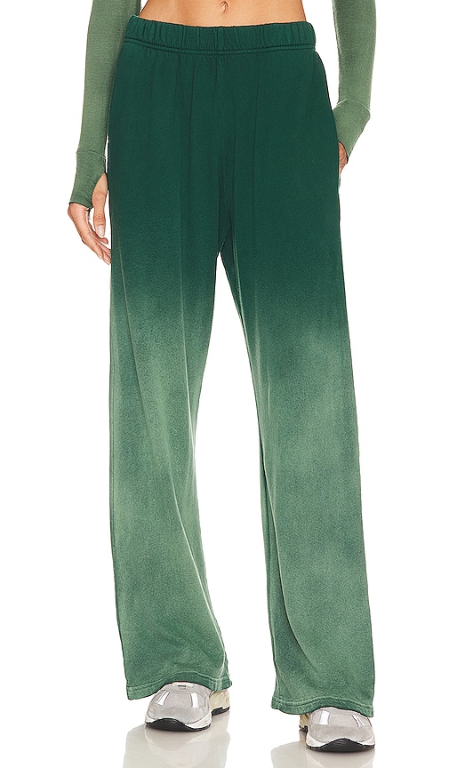 Michael Lauren SWEATPANTS MIT WEITEM BEIN THEODEN in Green. Größe XS. Also in L