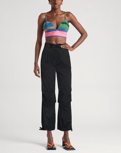 Woman Pants Black Size 2 Cotton, Polyamide, Elastane