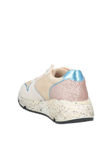 Woman Sneakers Sand Size 6 Leather, Textile fibers