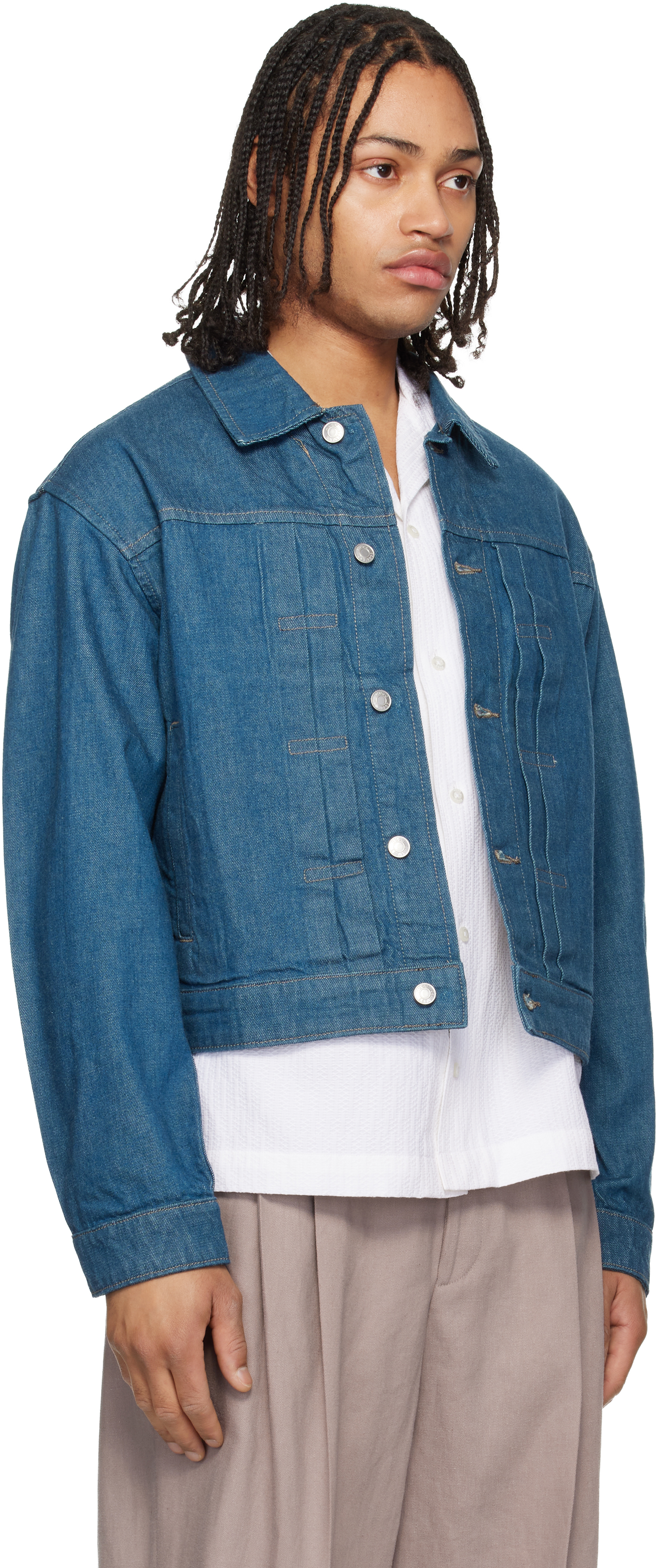 Blue Logo Patch Denim Jacket
