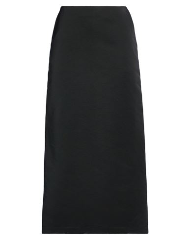 Co. go Woman Maxi skirt Black Size 10 Polyester, Cotton