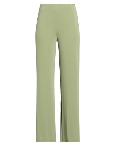 Woman Pants Sage green Size M Polyester, Elastane