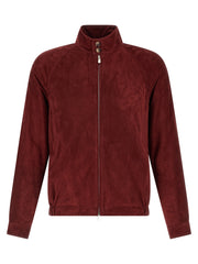 Lamb Leather Jacket — Burgundy