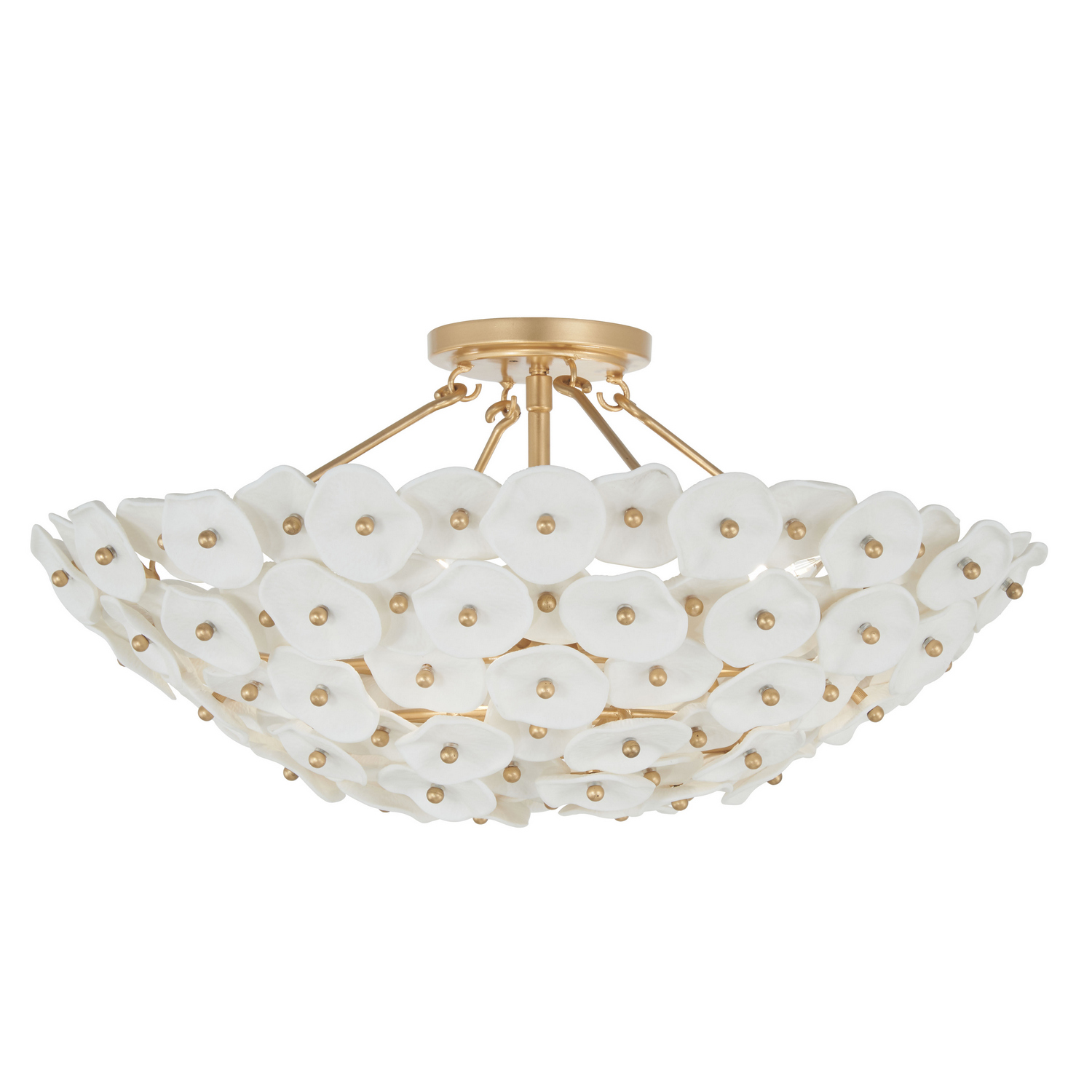 Legacy Brass Semi Flush Mount from the Coastlyn Collection