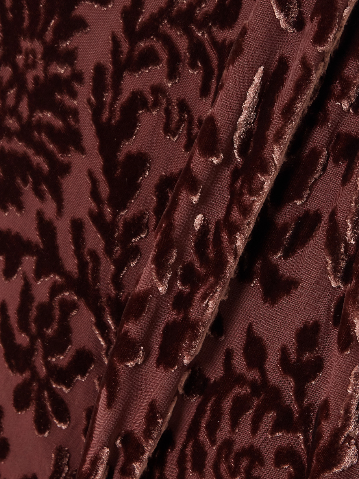 Jolynn Devoré-velvet Maxi Dress - Purple
