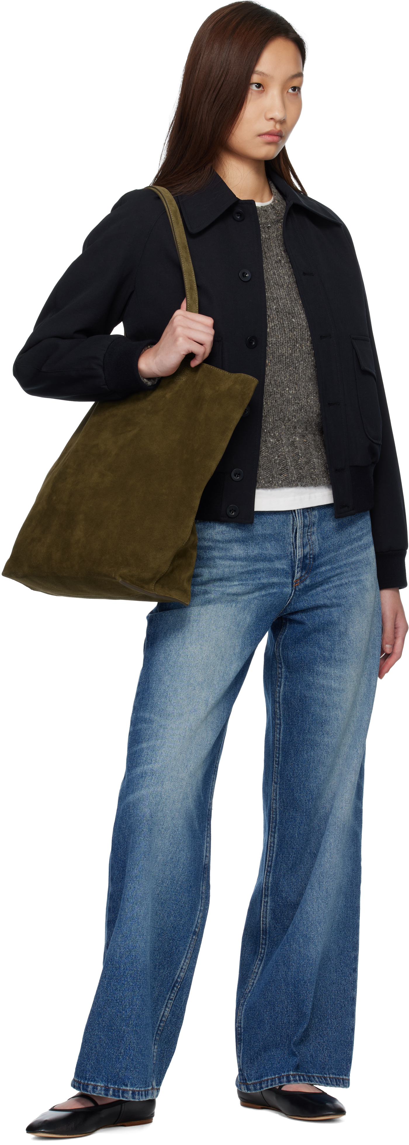 Khaki Cabas Maiko Tote