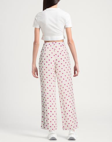 Woman Pants White Size 6 Silk