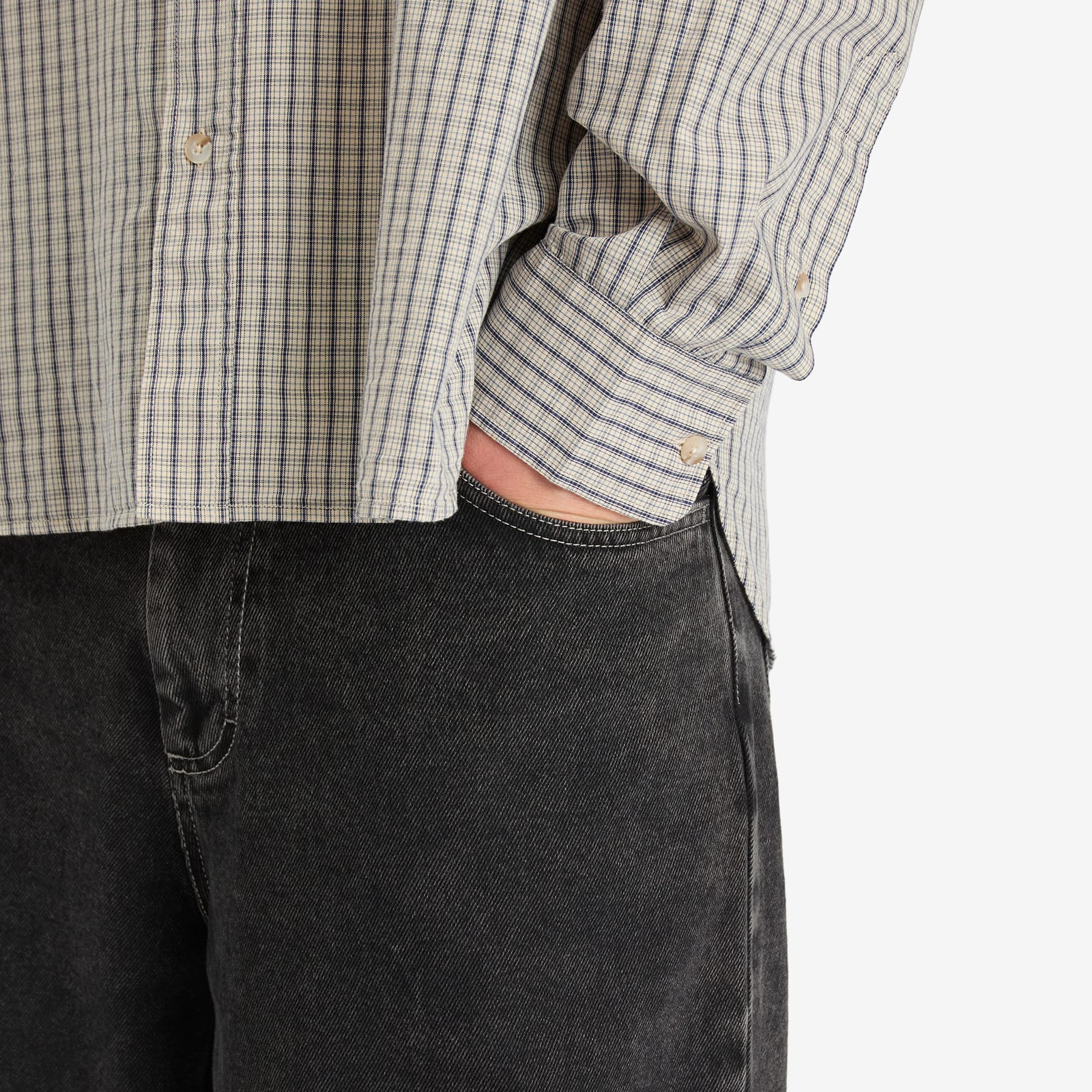 Men's Big Boy Jeans Silver Black