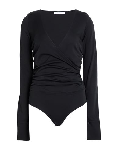 Woman Bodysuit Black Size XS Wool