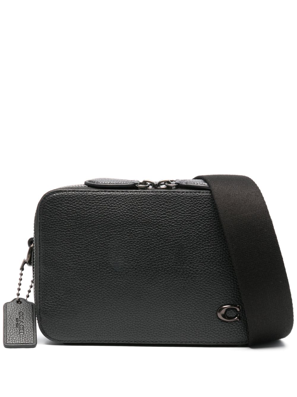 Charter leather cross body bag - Black