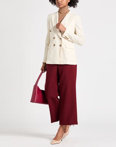 Woman Blazer Ivory Size 12 Cotton