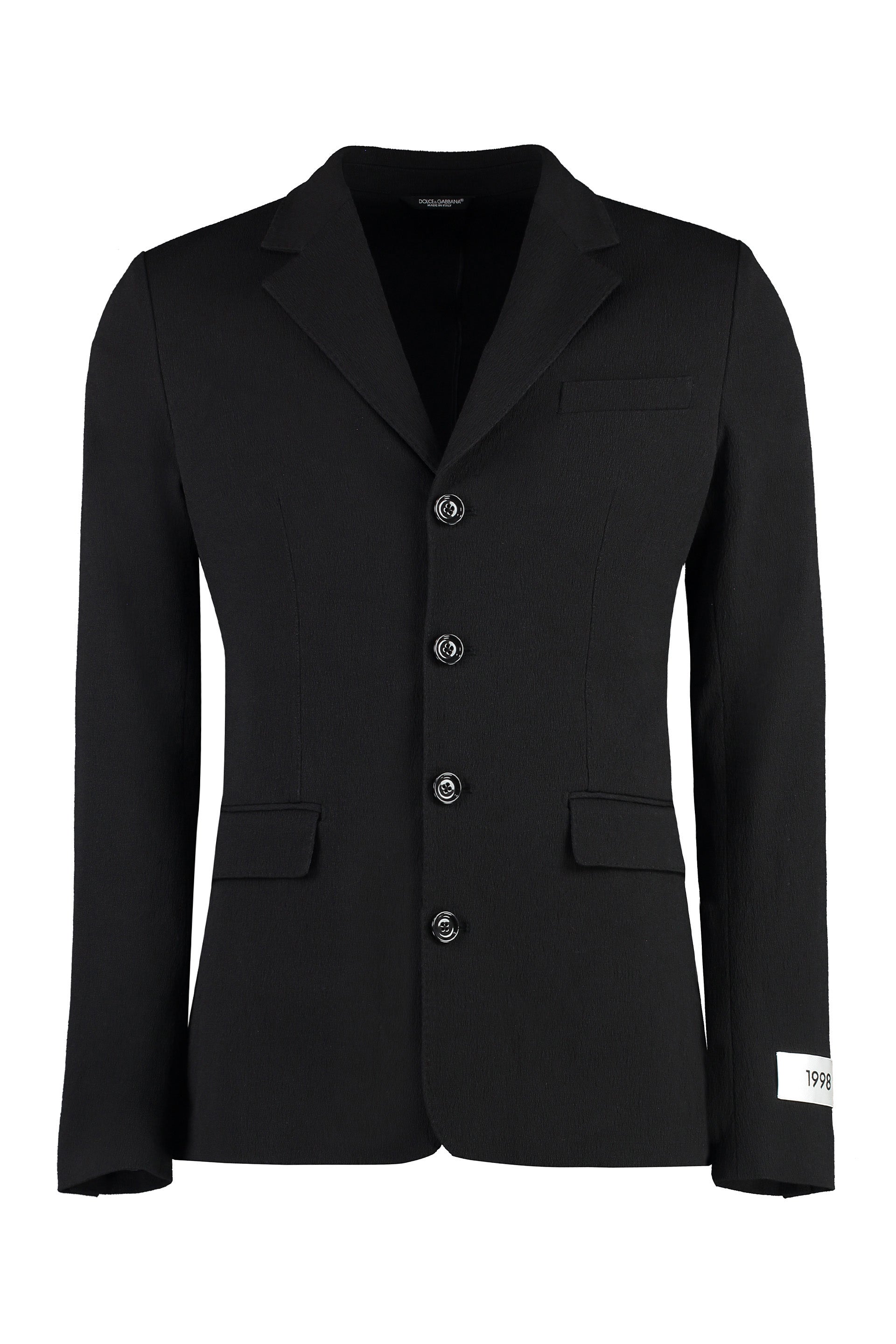 Cotton Blend Single-breast Jacket