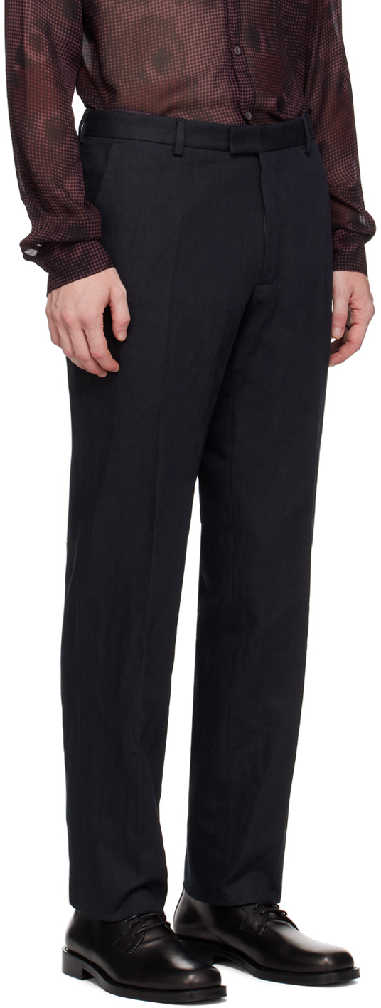 Dries Van Noten Black Cotton & Linen Suit