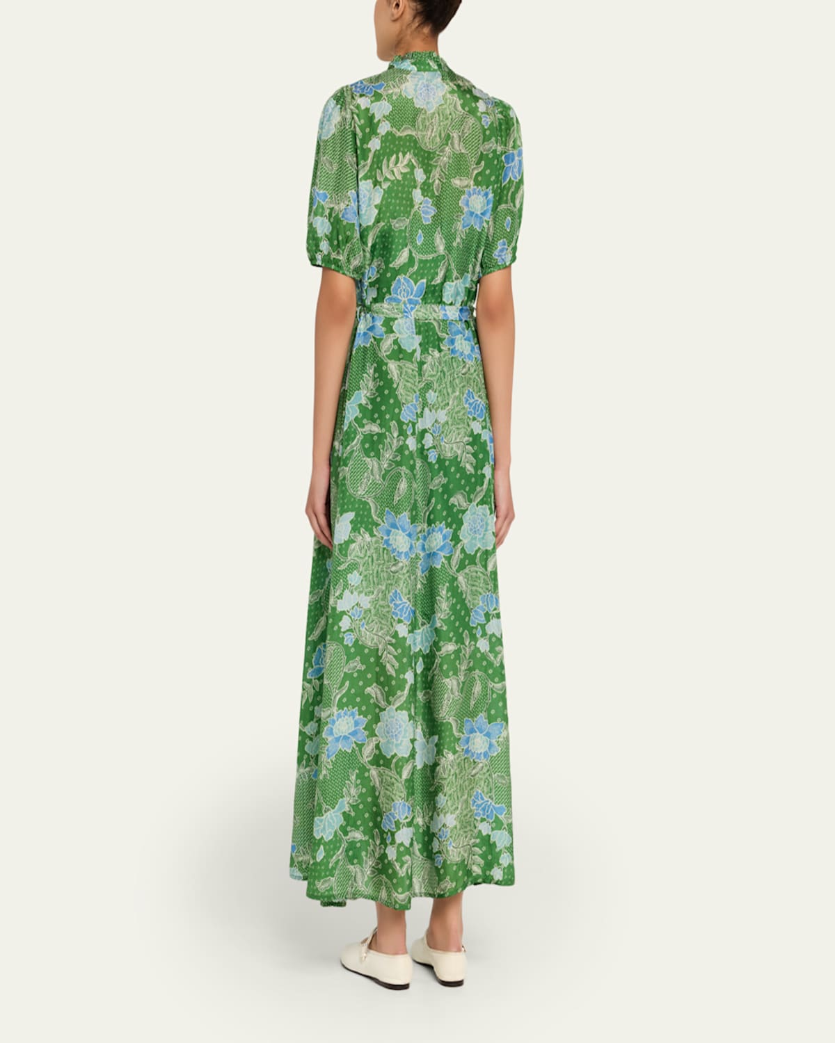Oceanus Silk Maxi Dress