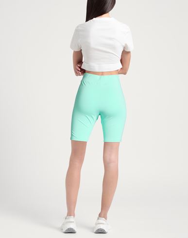 Woman Shorts & Bermuda Shorts Turquoise Size L Cotton, Elastane