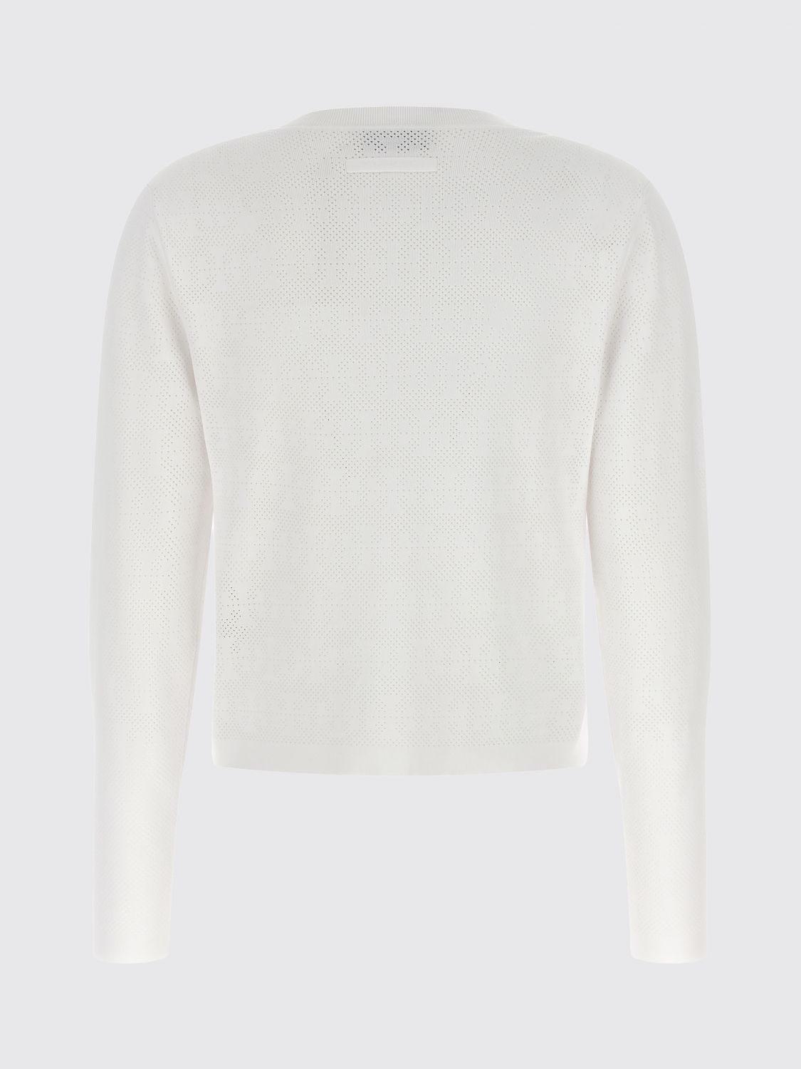 Viscose Blend Cardigan with Double T Logo and Ribbed Trim