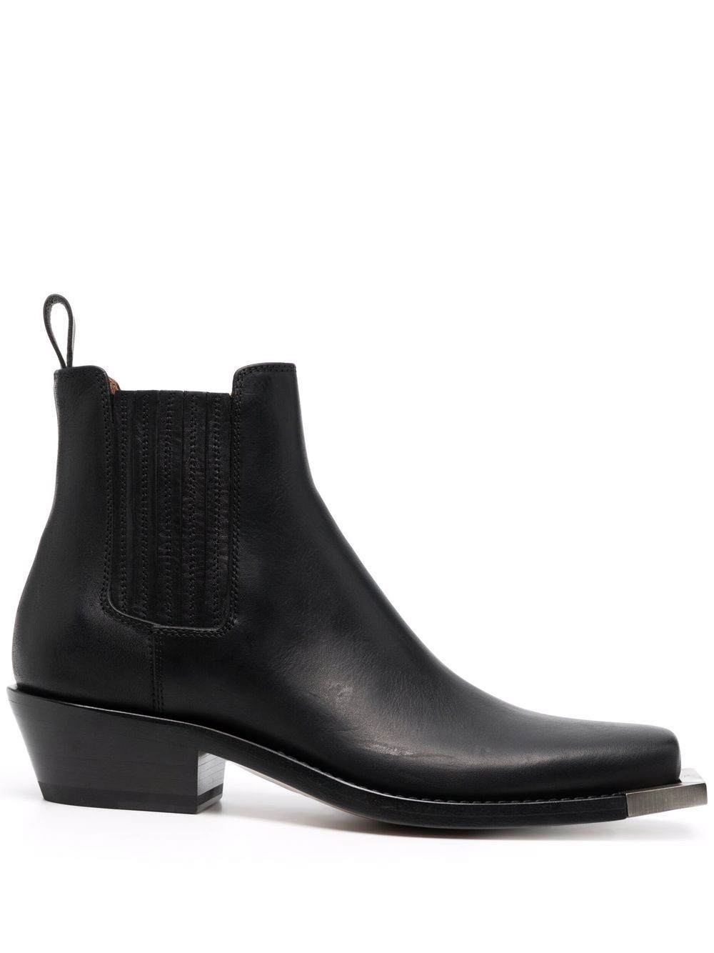 Square toe chelsea boots - Black