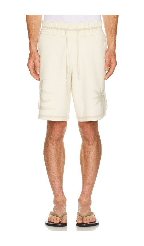 Filling Pieces Breaking Bread Knit Short in White. S. Also in M, L, XL/1X
