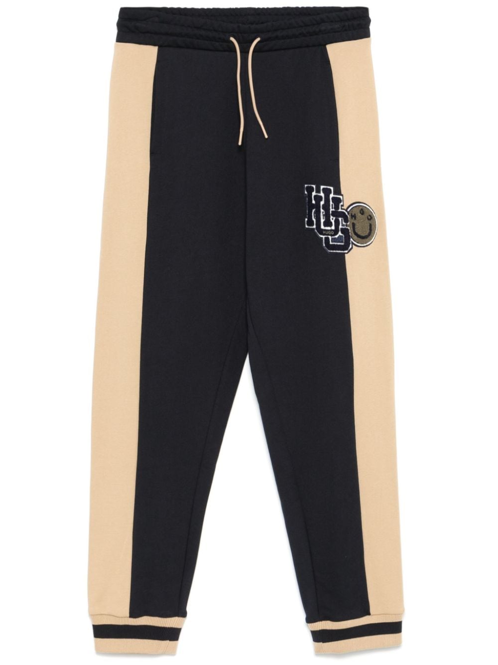 Varsity-logo cotton track pants - Blue