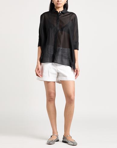 Woman Shirt Black Size 6 Lyocell, Polyester