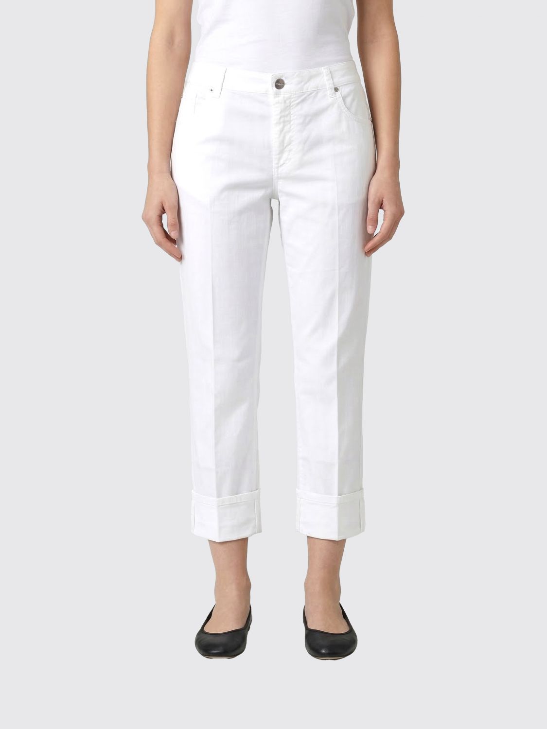 Jeans Woman color White