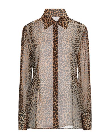 Woman Shirt Beige Size 10 Silk