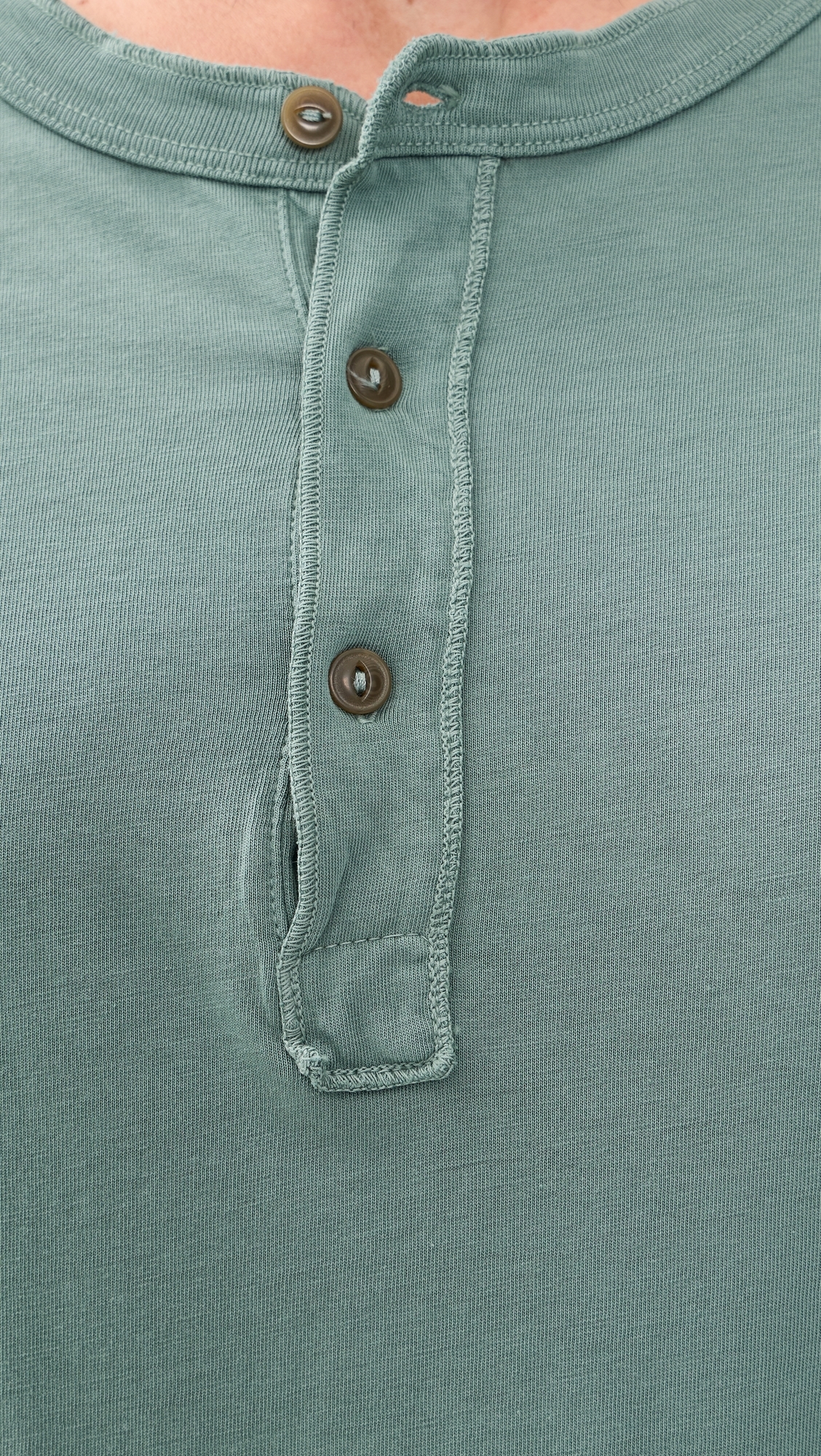 Short Sleeves Supima Henley Tee Aspen