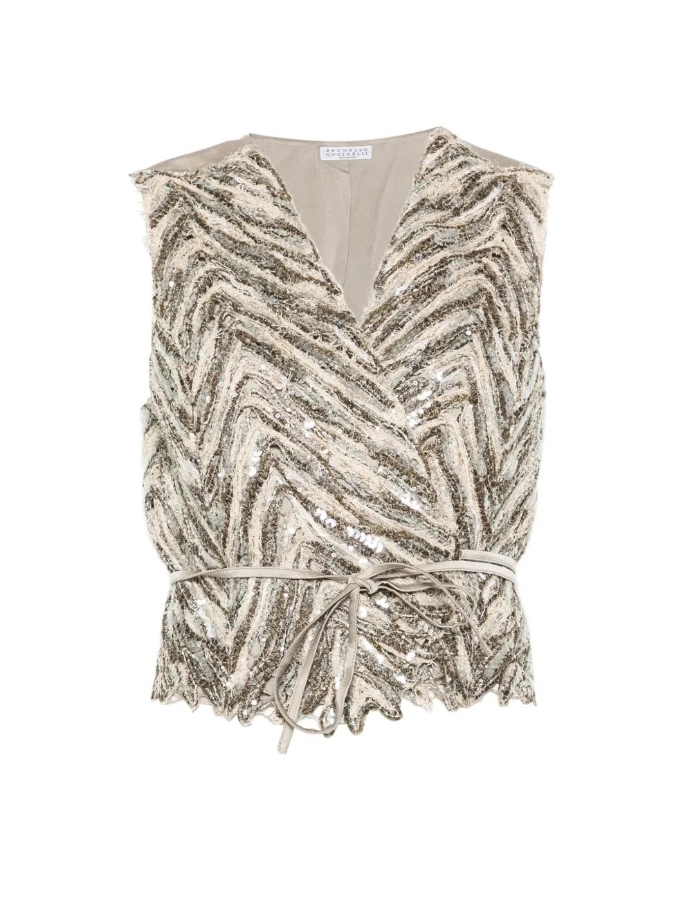 Chevron Embroidery Vest