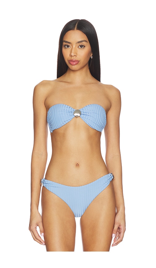 MINKPINK Zephyr Twist Bandeau Top in Baby Blue. - M also in L, S