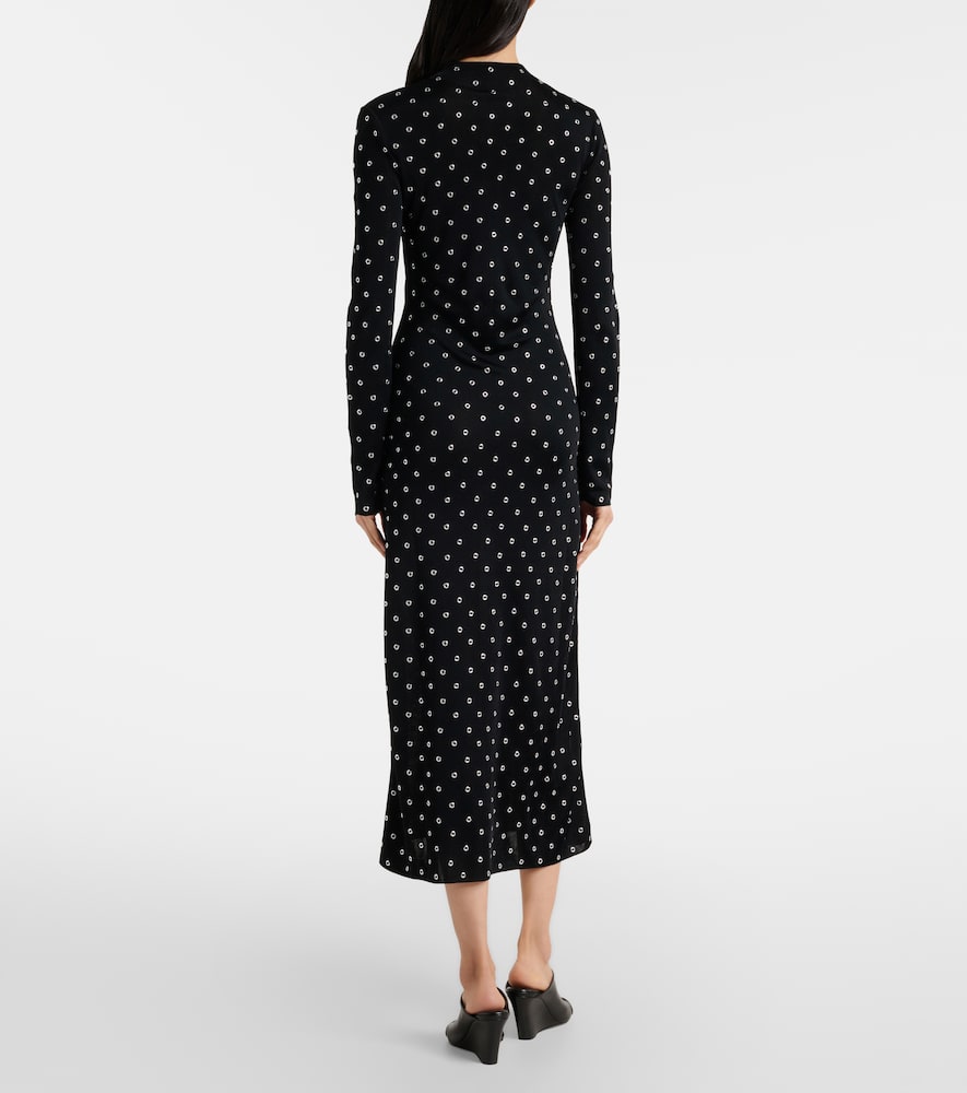 Studded jersey maxi dress