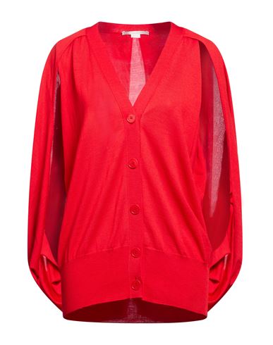 Woman Cardigan Red Size L Virgin Wool