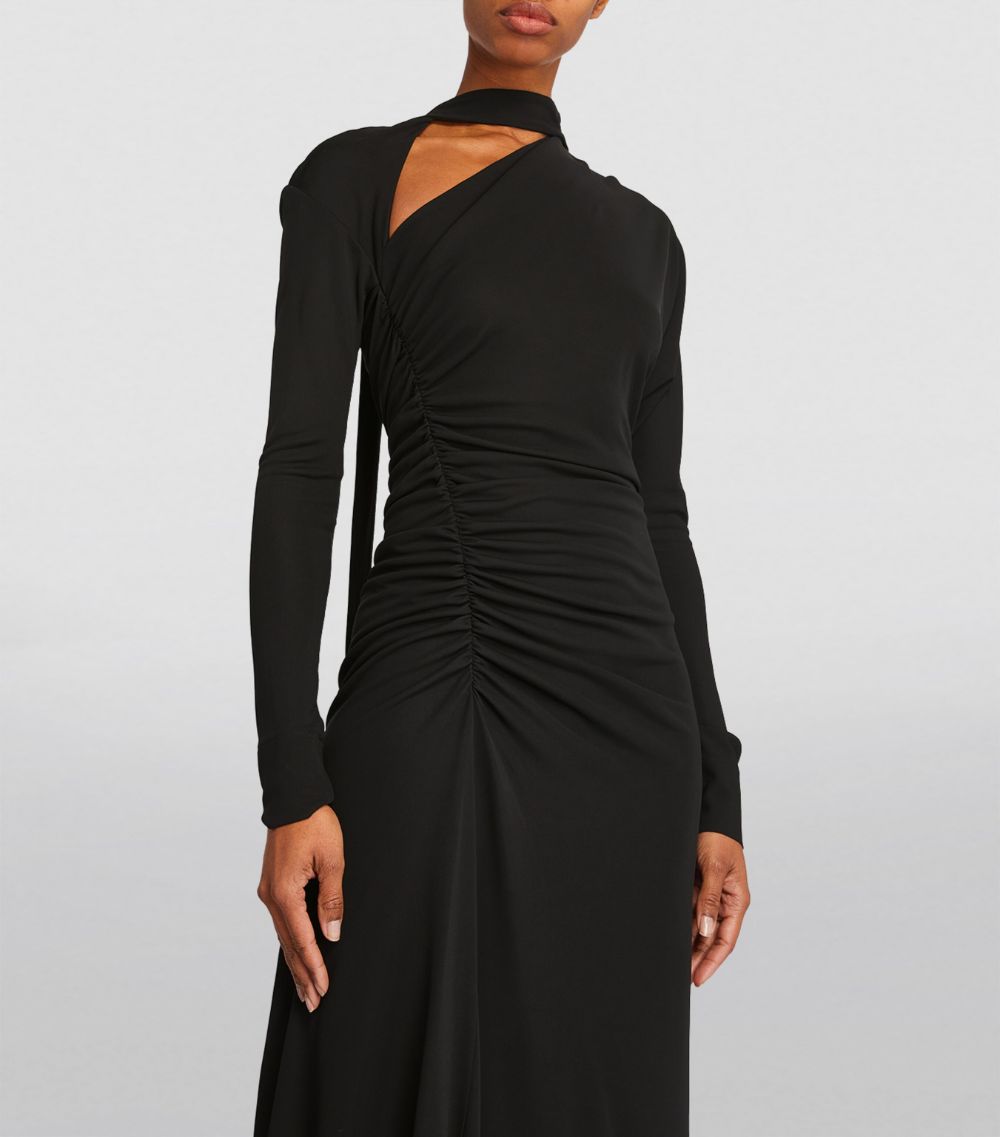 Vb Asymmetric Midi Dress