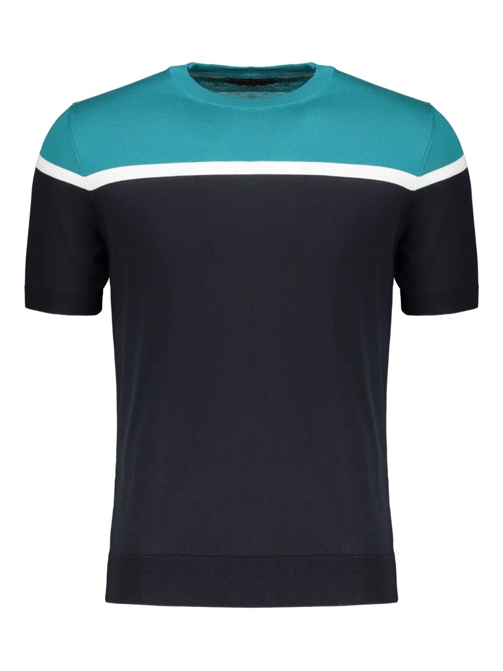 Moorer Ethan knitted T-shirt - Blue