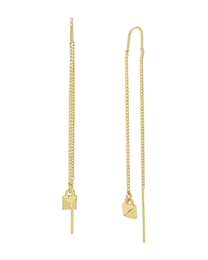 Pyramid & Chain Threader Earrings